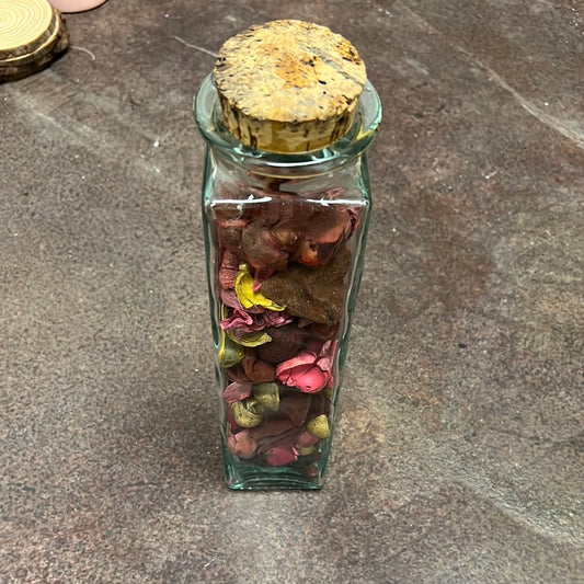 Tall Glass Jar with Cork