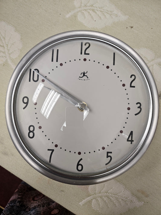 Silver clock