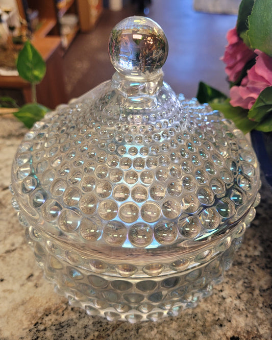Glass candy dish