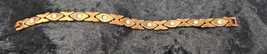 Copper medical w/zirconia & clasp