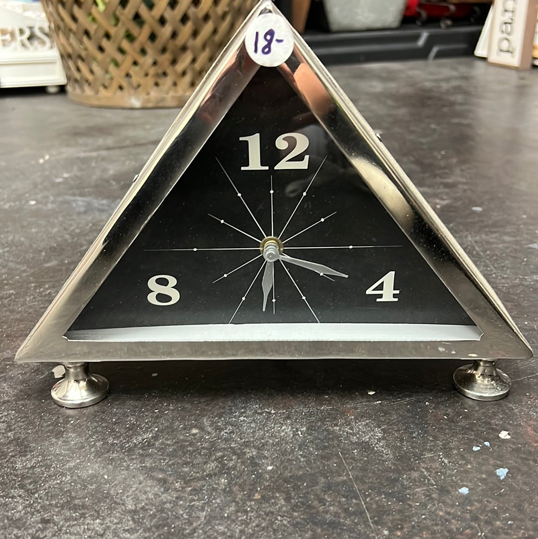 Triangle Metal Clock