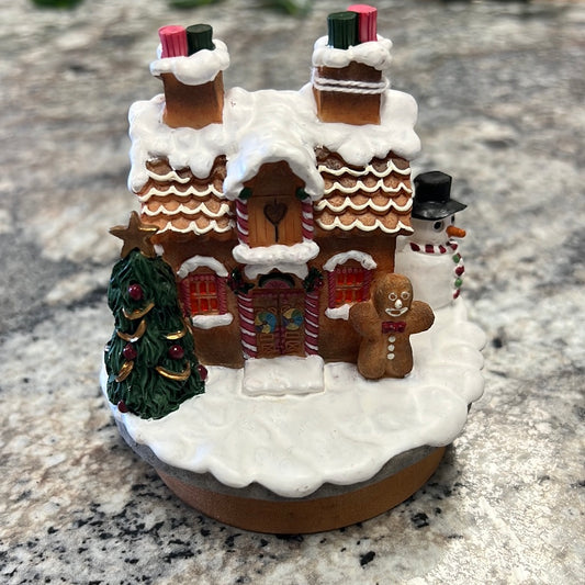 Gingerbread Candle Lid