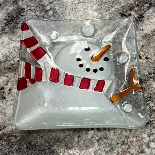 Small Snowman Dish