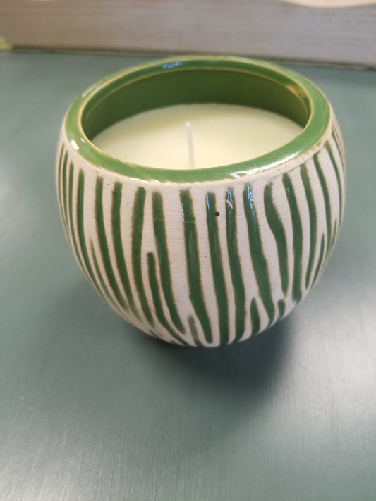 New citronella candle green